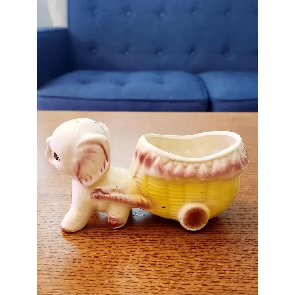 Baby Elephant Planter | Adorable | Nursery | Vintage